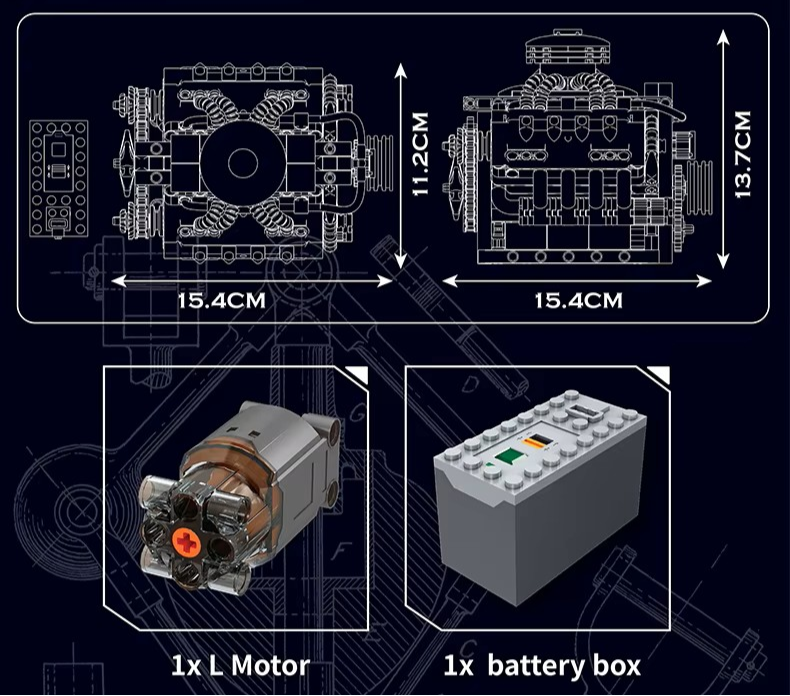 Electric LSX V8 Engine Model Kit