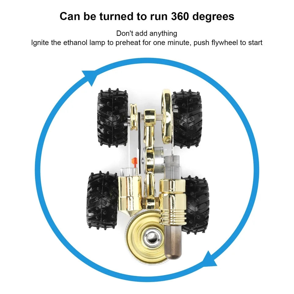 Stirling Engine Powered Car