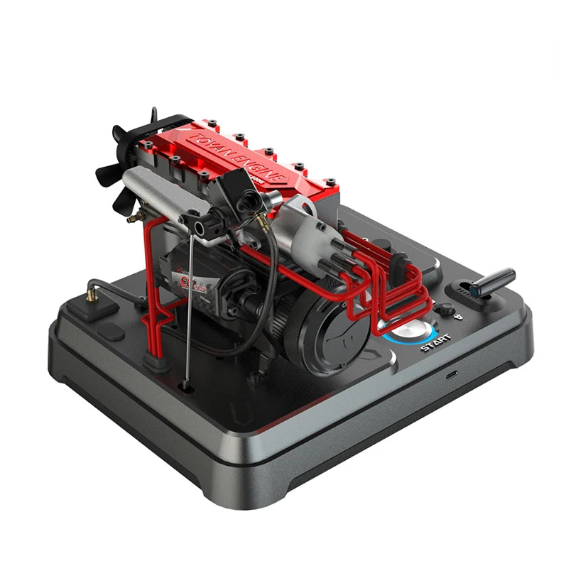 Toyan 4 Cylinder Engine Model With Metal Base