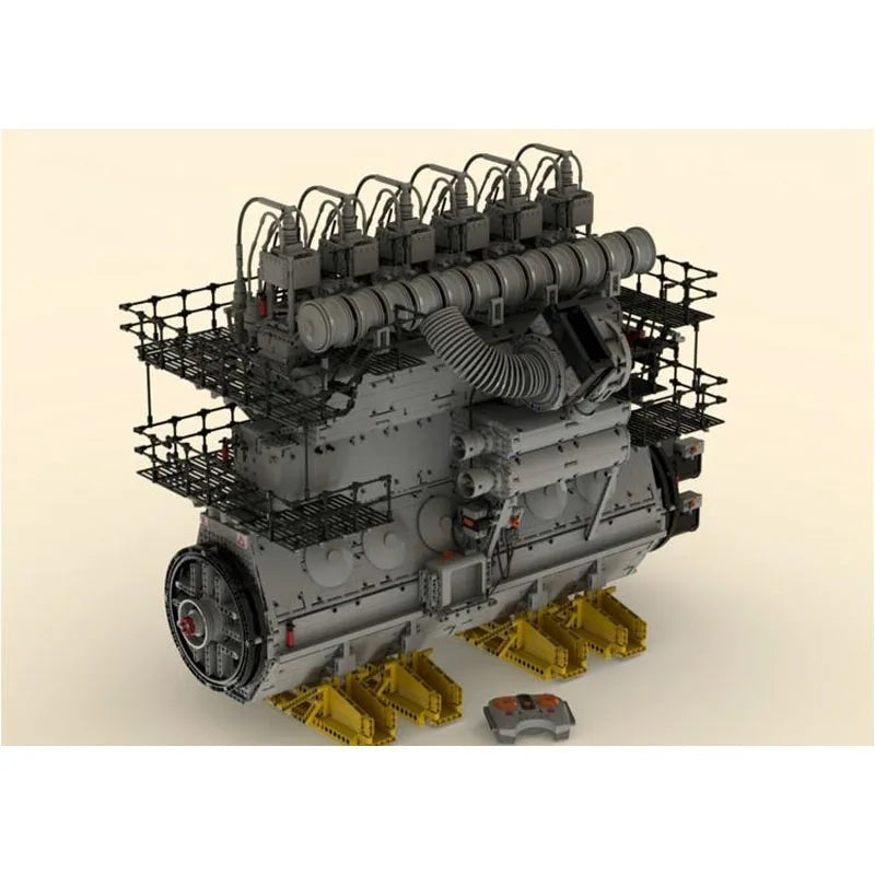 Giant Six Cylinder Diesel Generator Engine