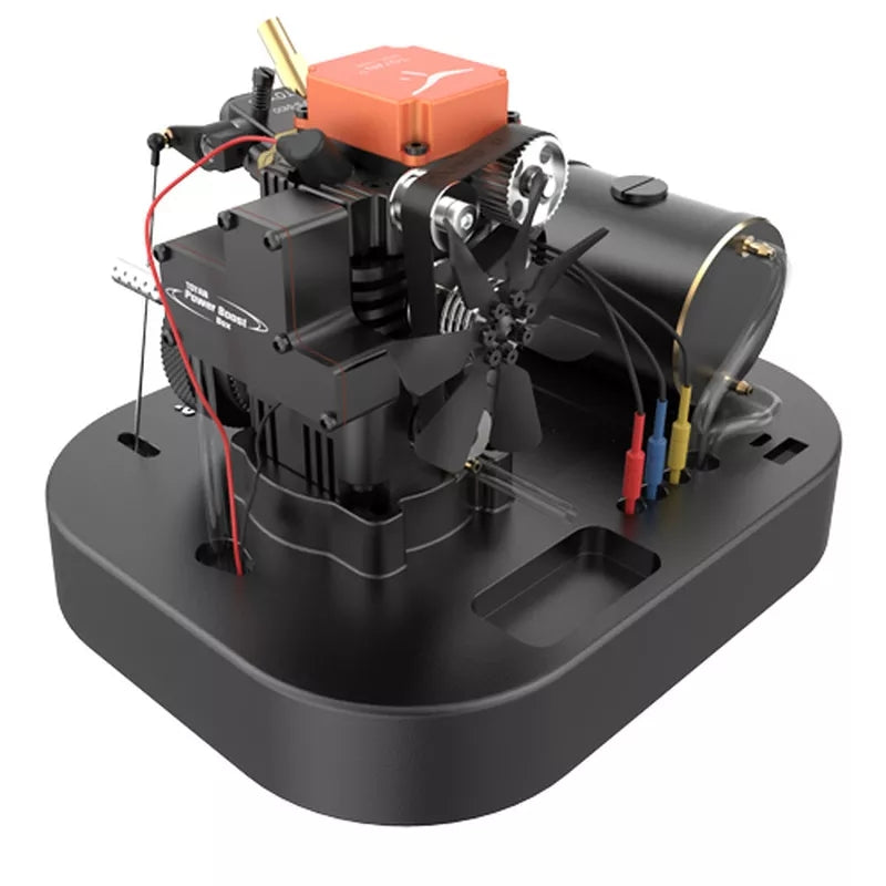 Single Cylinder Mini Petrol Engine - 4 stroke Model With Stand and Accessories - Complete Kit