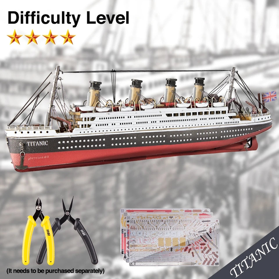 Metal Titanic Assembly Model