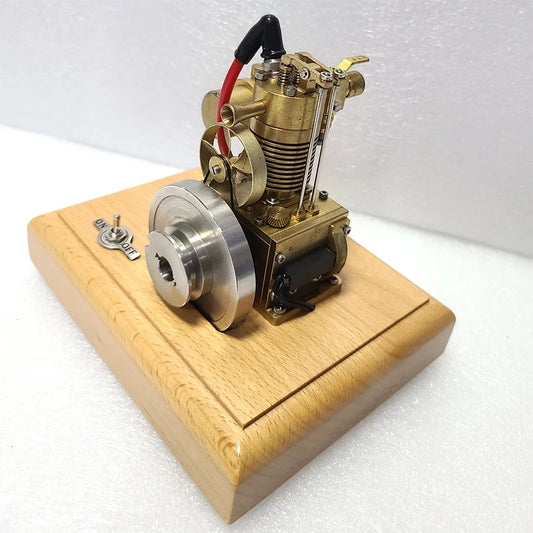 1.6cc 4 Stroke Gasoline Engine Model with a Wooden Base